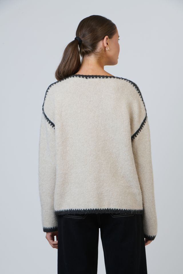 Namastai Black Trim Knit