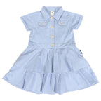 Korango Chambray Tiered Swing Dress