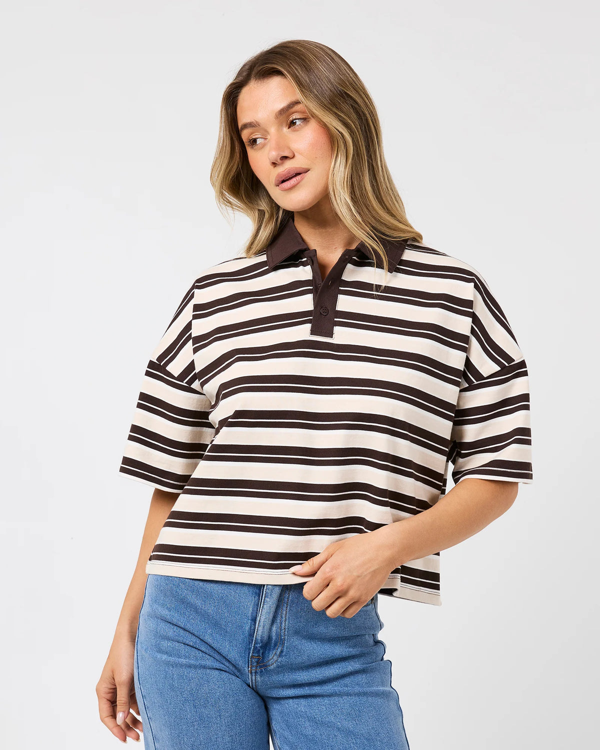 allabouteve Harri Stripe Rugby Top
