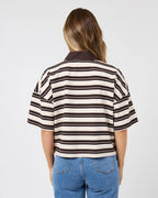 allabouteve Harri Stripe Rugby Top