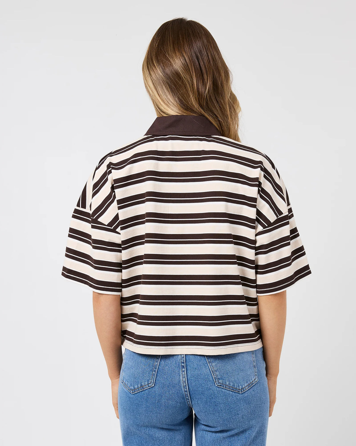 allabouteve Harri Stripe Rugby Top