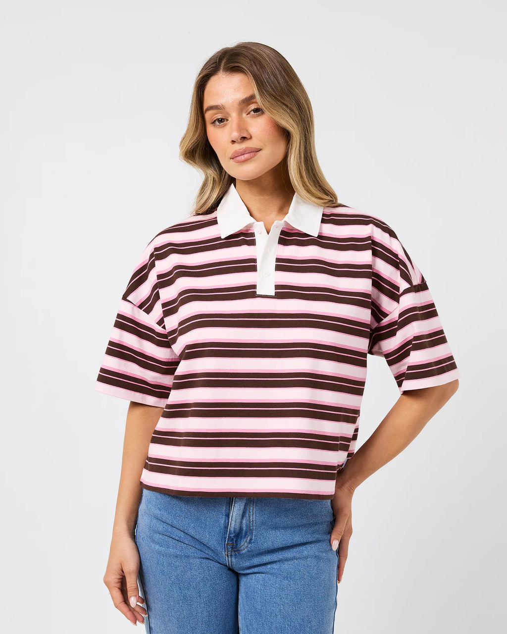 allabouteve Harri Stripe Rugby Top