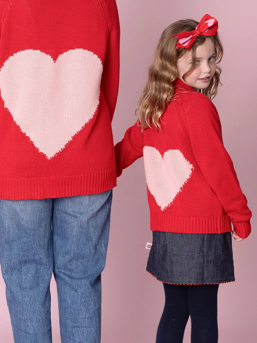 Oobi Oversized Heart Chunky Knit Cardigan