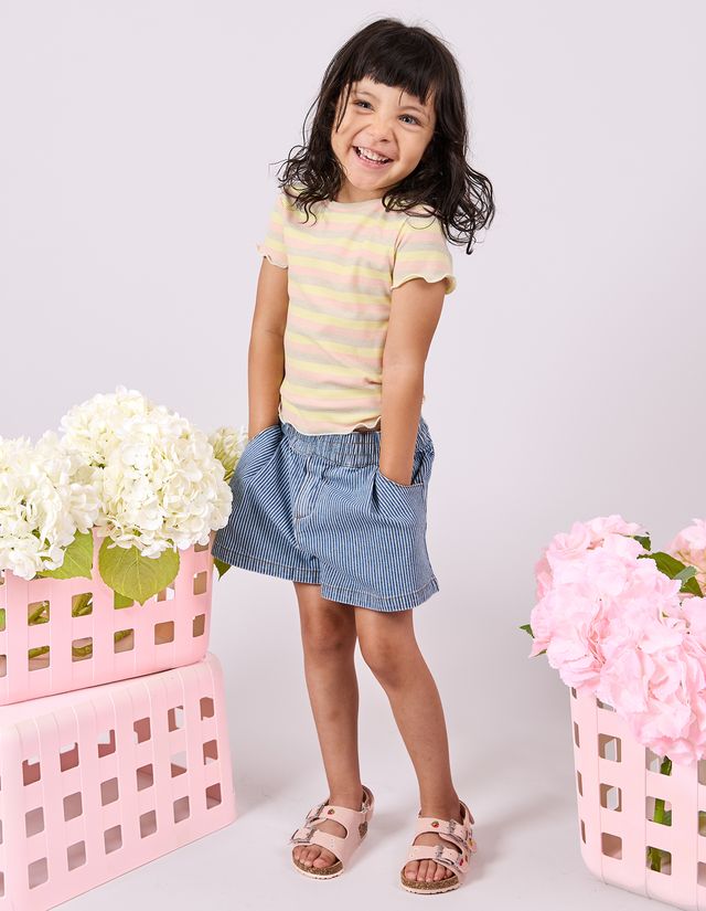 Eve Girl Jade Denim Short