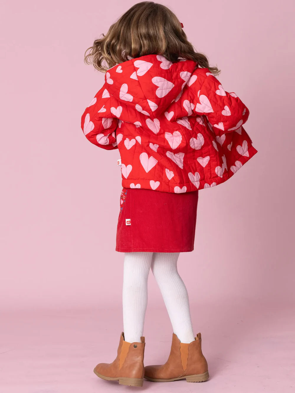 Oobi Big Heart Quilted Reversible Jacket