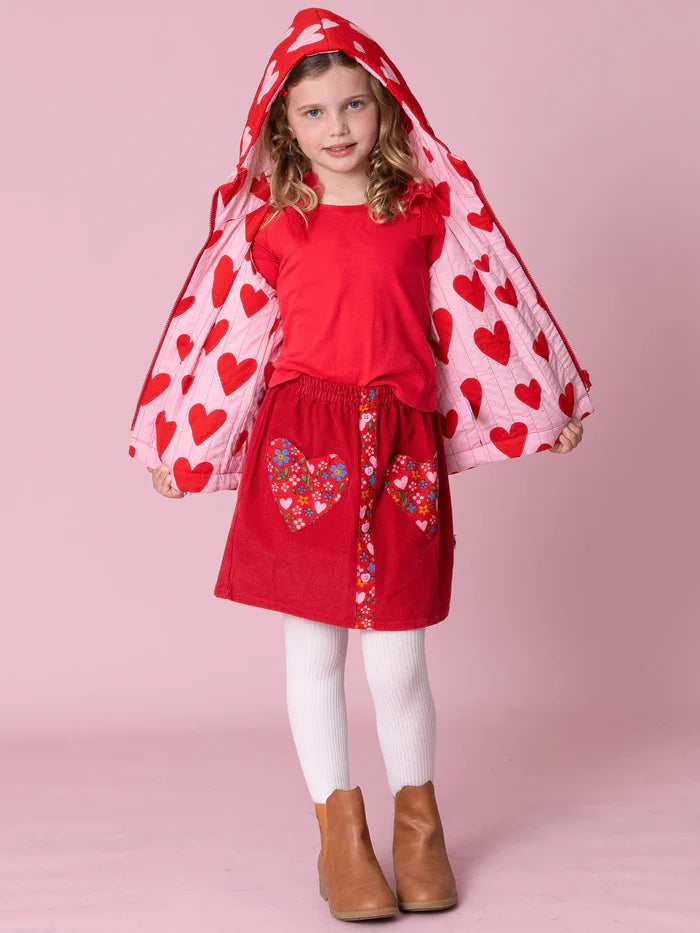 Oobi Big Heart Quilted Reversible Jacket