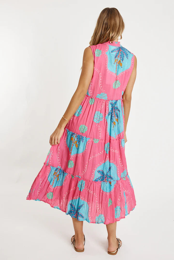 Lulalife Anaya Tiered Midi Dress