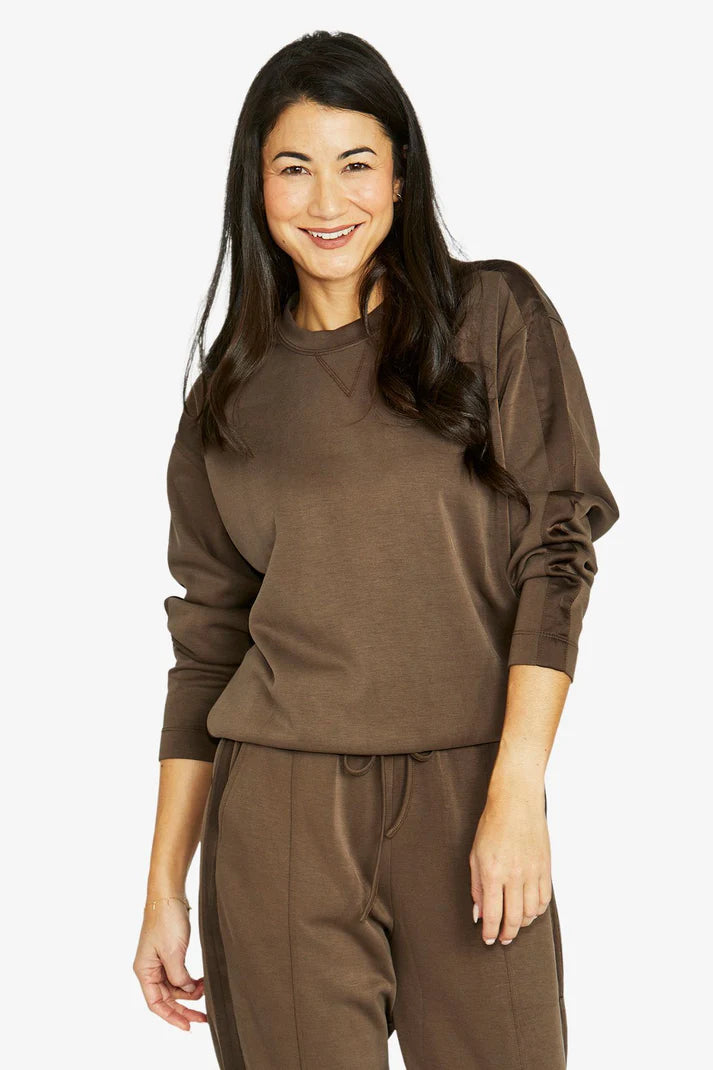 Jump Satin Trim Lounge Top