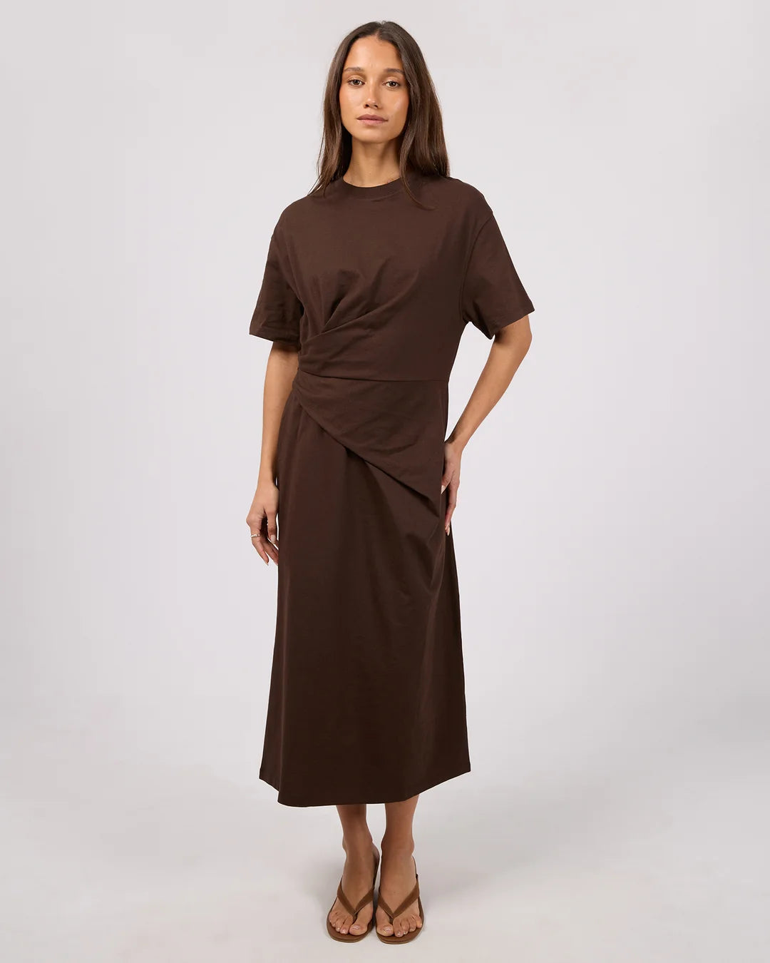 Silent Theory Soho Fold Over Midi Dress