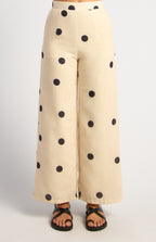 Style State Polka dot tie back top and pants set