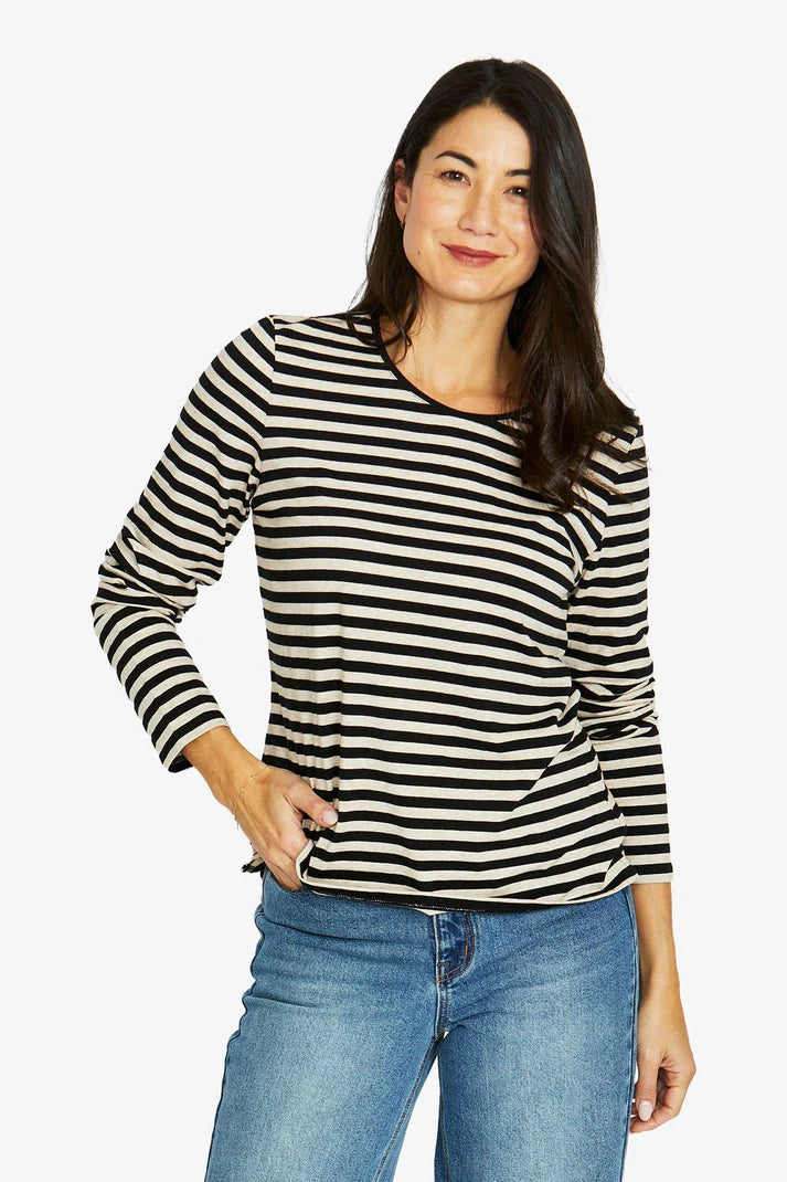 Jump Stripe Crew L/S Tee
