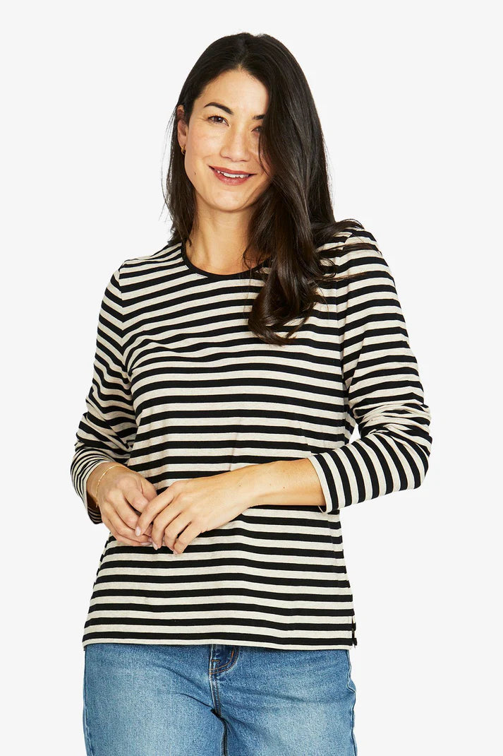 Jump Stripe Crew L/S Tee