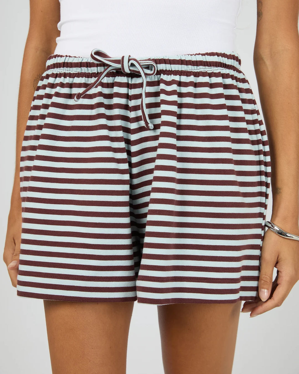 Silent Theory Stripe Tie Waist Short