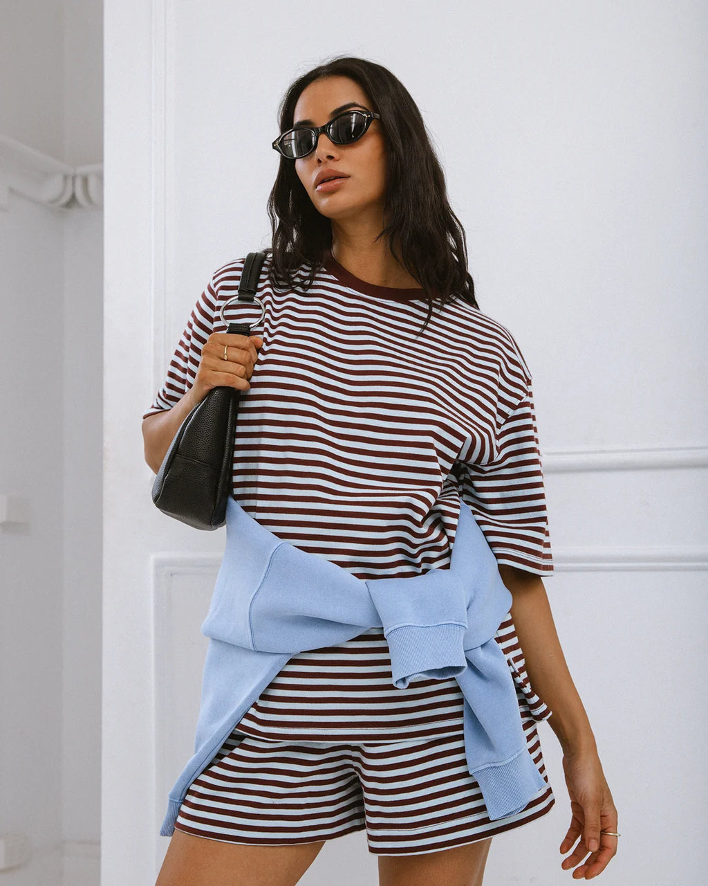 Silent Theory Stripe Tie Waist Short