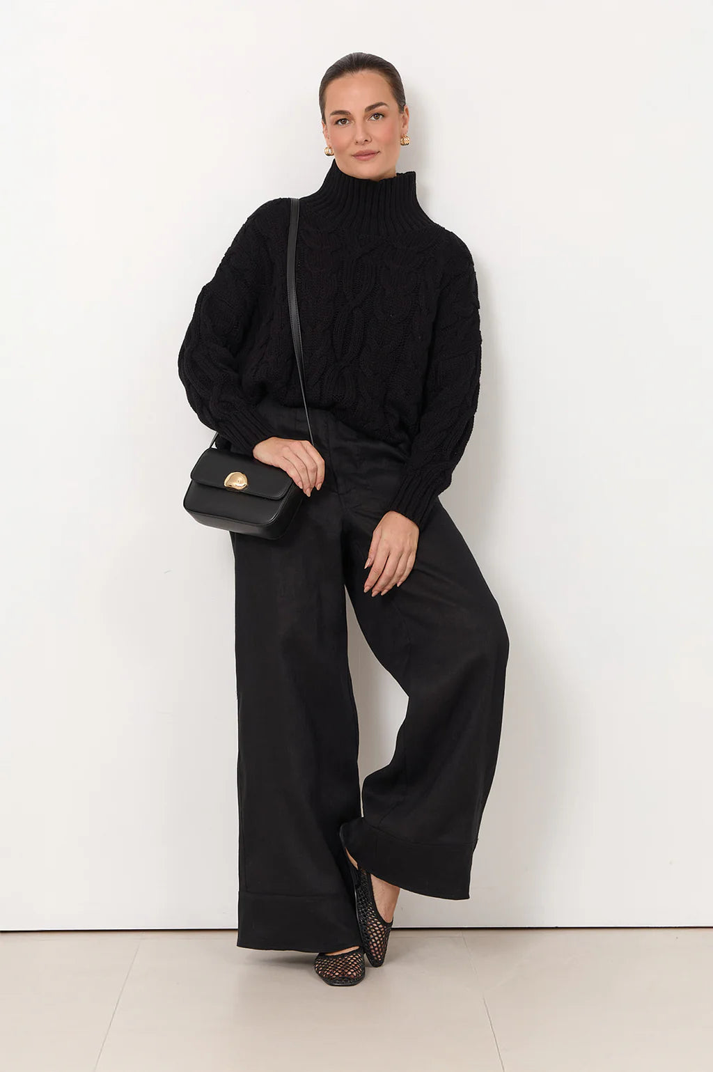 Adorne Tegan Cable Knit Jumper