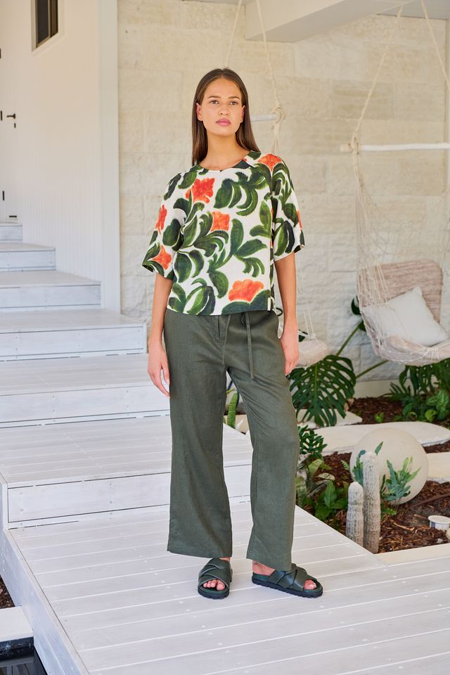 S26-GA700 Naturals linen pant