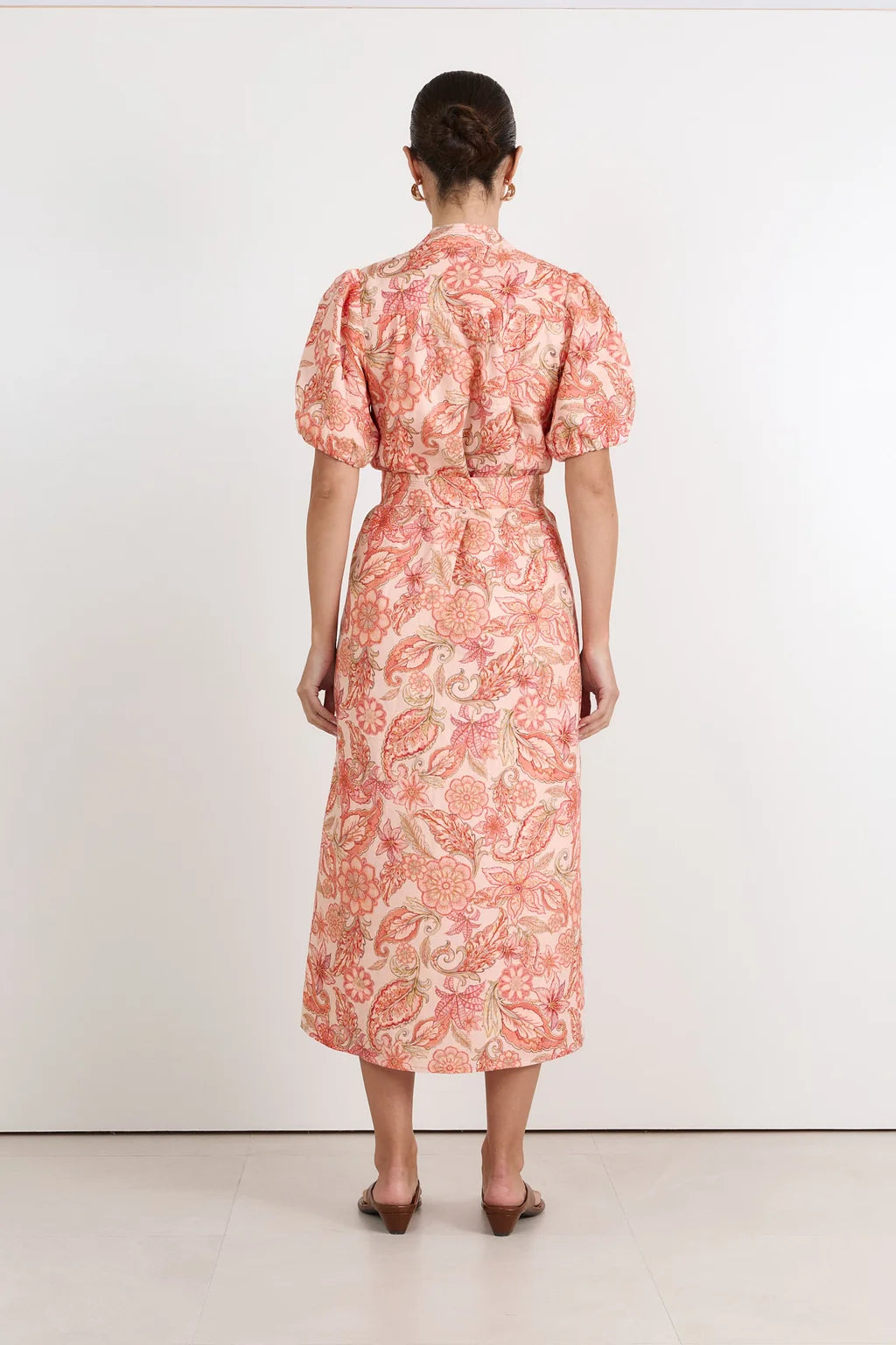 Adorne Vivi Linen Midi Dress