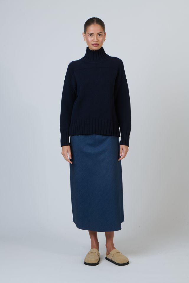 Naturals Knit Turtle Neck Sweater