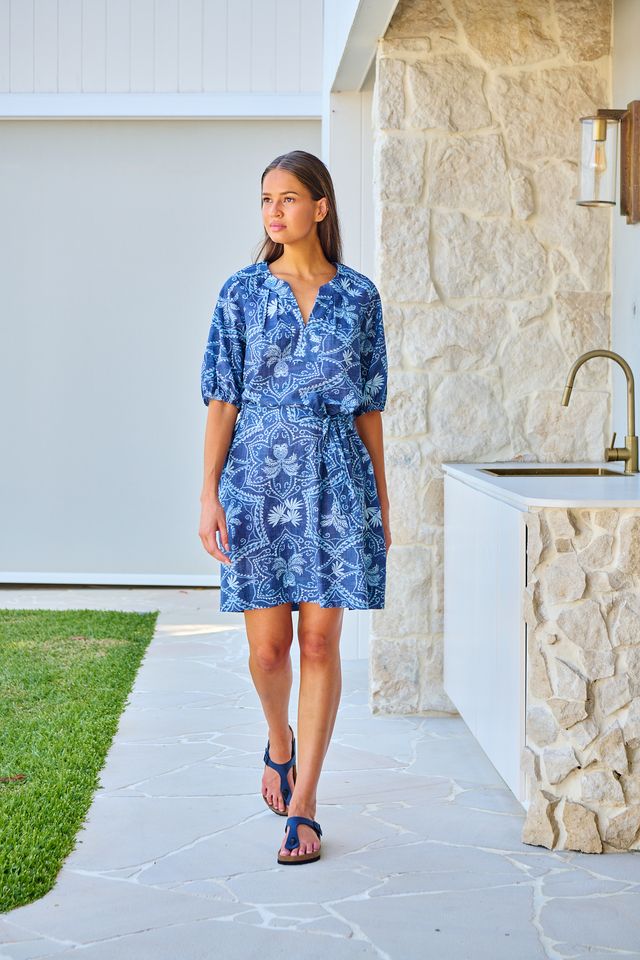 Namastai Cotton Dress w/ Tie