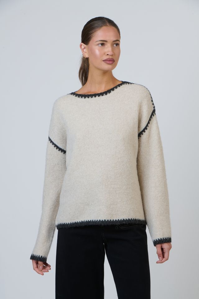 Namastai Black Trim Knit