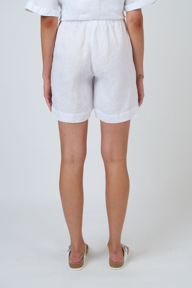 S26-GA477 Natural Summer Linen Shorts