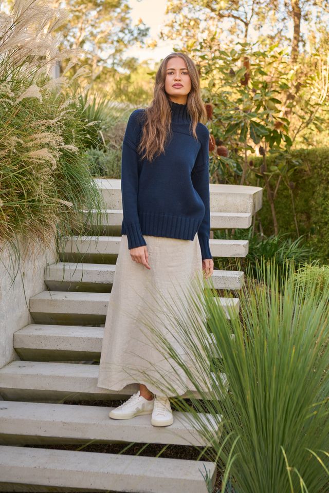 Naturals Knit Turtle Neck Sweater